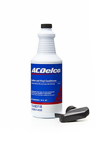 Interior Cleaning – Instrument Panel (IP), Hard or Plastic Surfaces, Seats, Carpet, Leather, Vinyl, Fabric Cleaner, Stain Remover, Restorer — Product Availability - GM Passenger Cars and Trucks 14 ACDelco GM Original Equipment 10-8018 (88861402) Leather and Vinyl Conditioner and Restorer - 32 oz