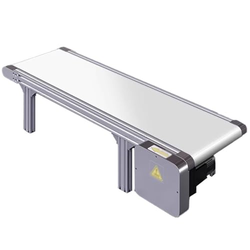 Mini elektryczny przenośnik taśmowy PVC 15 x 80 cm – regulowana prędkość pulpitu linia montażowa do fabryk i warsztatów, wydajna obsługa materiałów, idealna do pakowania i produkcji