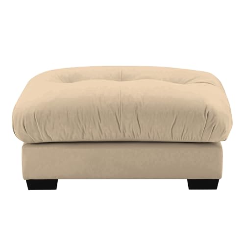 Image of SoarFlash Velvet Sectional Sofa Ottoman, Brown