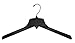 NAHANCO 2705BH Heavy Weight Coat Hanger with Hook, 17", Black (Pack of 100)