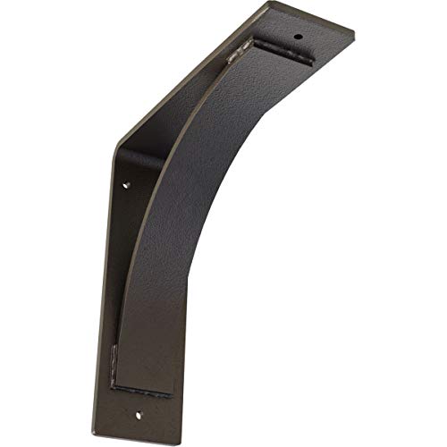 3"W x 10"D x 10"H Morris Steel Bracket, Hammered Dark Bronze