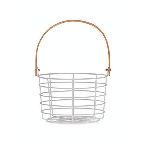 Portland Utility Basket by Garden Trading | Crafted in Bamboo & Wirework | Indoor Use Only | H14.2 X Diameter 22cm
