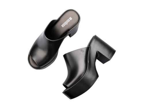 Image of Melissa Mule Heel Collection - Fashion Sandal for Women - Iridescent Comfortable Mule Style - High-Shine Upper with Bubblegum Scent - Chic and Sophisticated
