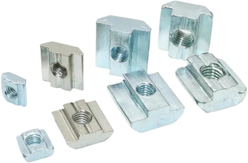 Écrous carrés à fente en T M6 fixation guidage châssis imprimante 3D CNC 40pcs