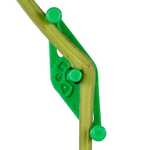 Bendies LST Plant Training Clips 50 Pack Green - v2.0 Adjustable Low Stress Green Support Clips for Stem Bending Grow Tent Plant Ties & Gardening Accessories