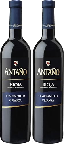 Antaño Crianza Vino Tinto D.O. Rioja, 750ml (Paquete de 2)