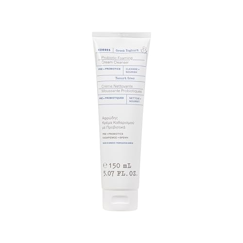 KORRES Greek Yoghurt Foaming Cream Cleanser, Hydrating, Deep Clea...