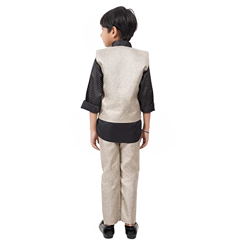 Image of Stylish 3-Piece Waistcoat, Kurta and Trouser Suit Set VC001