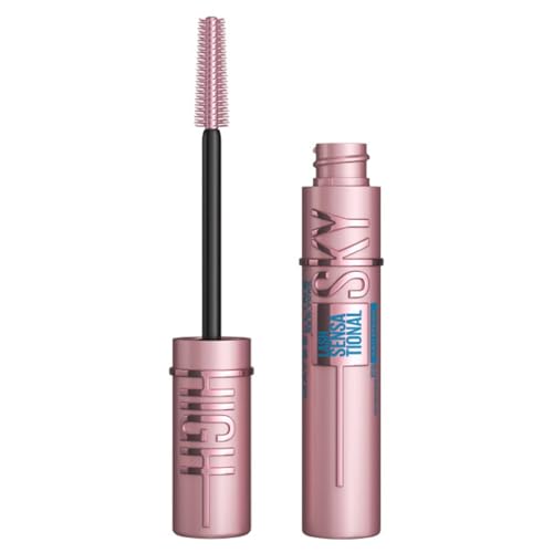 Maybelline Mascara Lash Sensational Sky High Volumizing & Thickening Eyelash Lengthening Flake-Free Formula Waterproof Mascara Full Volume Mascara Colour: Black
