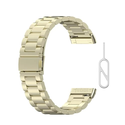 Image of YODI Watch Band Compatible with Fitbit Versa 4 / Fit bit Versa 3 / Fitbit Sense /Sense 2 Band, Soft Replacement Silicone Wristband for Women Flexible Waterproof Sport Watch Strap for Men Large