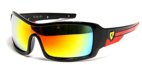 Khan Driving Skiing Biking Sunglasses- Pick Your Color (Red)