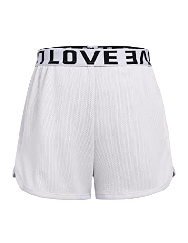 Zaclotre Short feminino rodado com bolsos 2 em 1 shorts atléticos cintura alta academia yoga treino