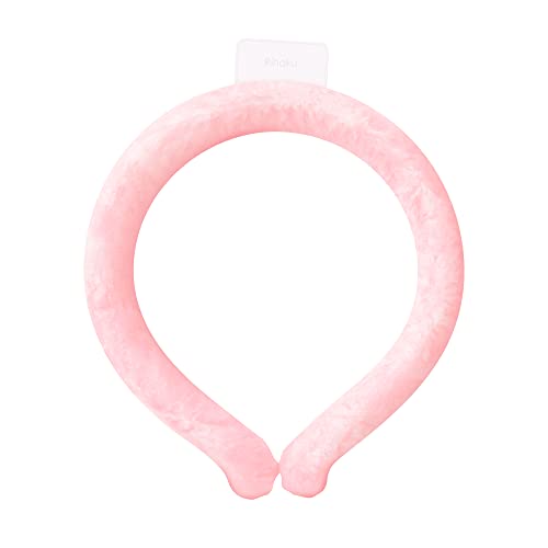 ネッククーラー 冷却ベルト アイスリング クーリングネック PCM 28度 冷感 暑さ対策 ピンク Rihaku