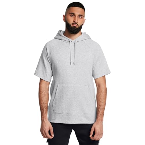 Under Armour Rival Fleece Short Sleeve Hoodie homme sweat à capuche sport manches courtes