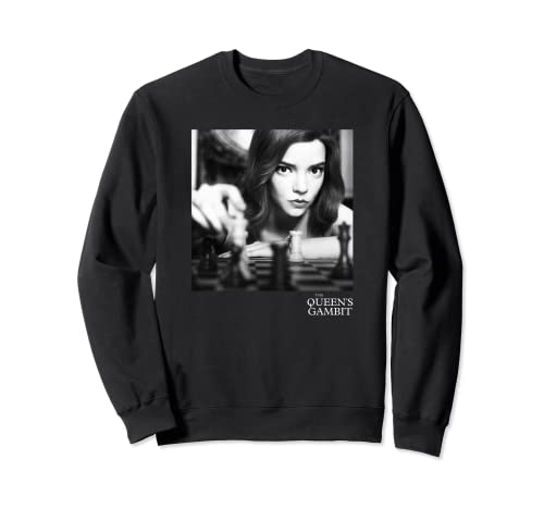 The Queen's Gambit Beth Harmon Black & White Photoreal Sweatshirt