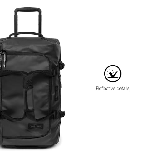 Image of Eastpak Duffel Pack Wheel S - 38L Wheeled Duffel with Telescopic Handle, Convertible Backpack Straps, Weatherproof Finish & Gear Loops