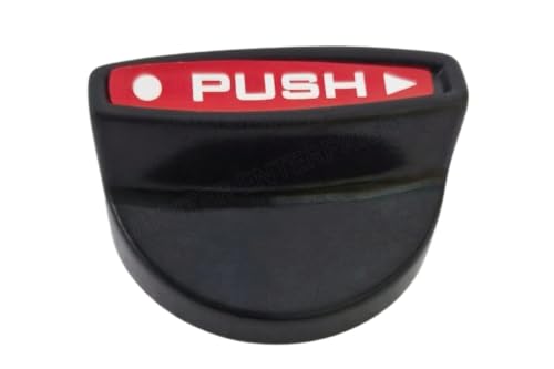 Image of Gas Stove Knobs Replacement (Pack of 2) | Push Fit Control Knobs Suitable for LPG Stove | Compatible with Old Model Stove | Push Fit Control on /Off Control Knob | Black - Color