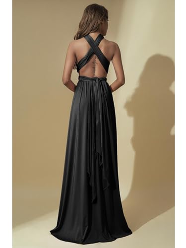 GORAIS Women Infinity Dress for Bridesmaid Long Evening Maxi Wrap Dresses Convertible Prom Wedding Gown2