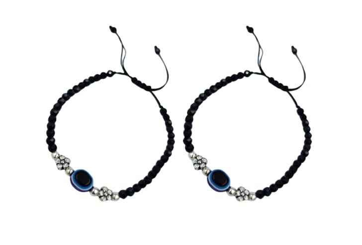 Evil Eye Bracelets | German Silver Charms for Womens and Girls