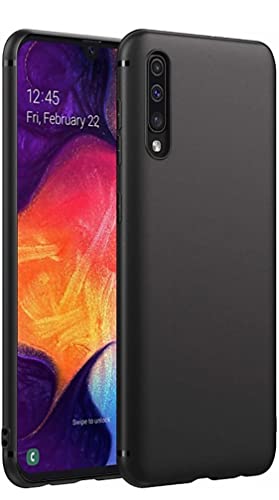 Image of Mobile Back Cover Case for Samsung Galaxy A70s (Silicone Case|CameraProtection|Black SC1510)