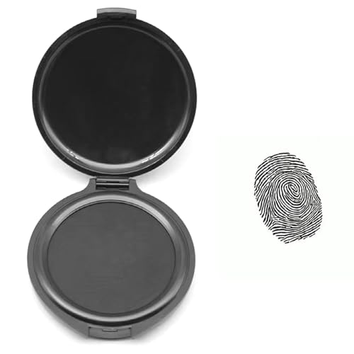 NIYATA 2 almohadillas de tinta para huellas dactilares, juego profesional de huellas dactilares