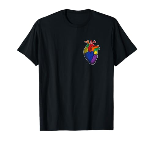 LGBTQ aesthetic Teepride Herz Gay Pride Regenbogen CSD T-Shirt