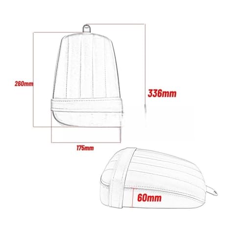 Asiento de motocicleta para Softail con acabado premium estilo bobber 6