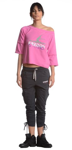 FREDDY, Maglietta Corta Donna Dance Glam, Bianco