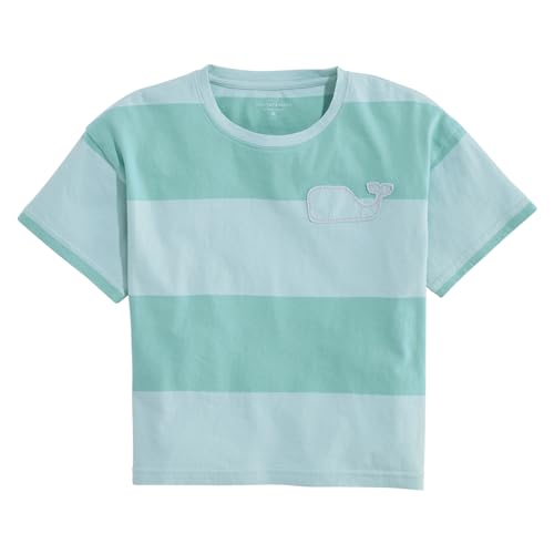 vineyard vines Girls' Boxy Whale Patch Tee