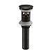 Homevacious 1 5/8" Bathroom Faucet Vessel Vanity Sink Pop Up Drain Assembly Stopper Plug with Overflow Oil Rubbed Bronze Push & Seal Lead-Free