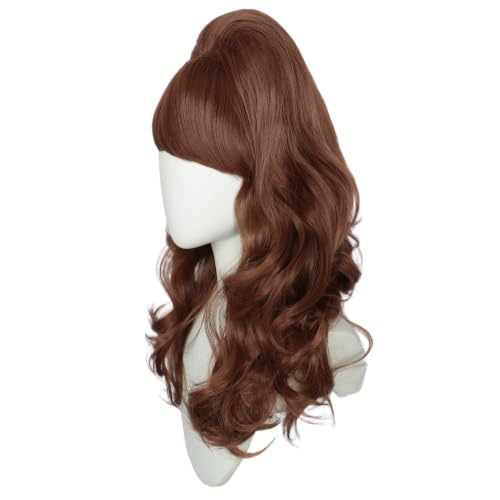 Image of Linfairy Retro Wig Big Bouffant Beehive Wigs for Women fits 50s 80s Costume (NutBrown)