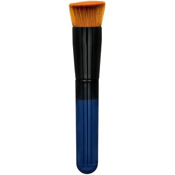 Angled Makeup Brush, Liquid Foundation Brush, Short High Density Soft Bristles Flat Cheek Brush, Scrubbing Cheek Cream Cheek Face Cleansing Brush, Concealer Brush, Luxurious Fiber Hair, Face Brush, Ultra Soft, Portable Makeup Brush Makeup Tool Makeup Brush, Suitable for Beginner/Professional