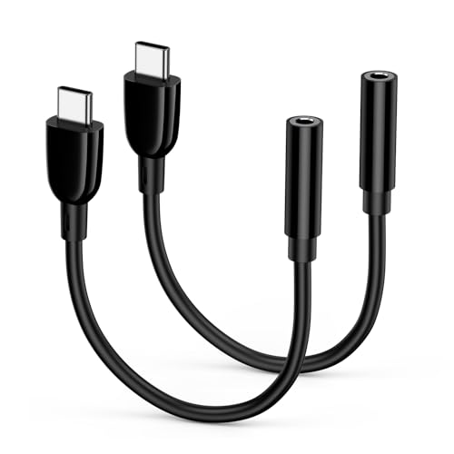 Samsung USB Type C to 3.5mm Headphone Jack Adapter for Samsung Galaxy S25 Ultra S25+ S24 S23 FE A16 A15 A55 A25 A54, iPhone 16 Pro Max 15 Plus, Headphone Adapter USB C to Aux Audio Dongle Cable Cord