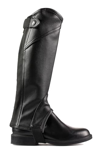 Mini-Chaps Cuir Enfant Horze - Jambières Équitation Poney et Cheval