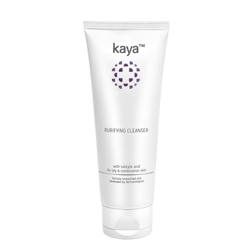 Image of Kaya Acne Care Purifying Face Wash with Salicylic Acid | Dermatologist-Developed Cleanser with 22 Years of Expertise | Fights Pimples, Reduces Acne & Controls Oil | For Oily & Acne-Prone Skin | Men & Women | 100ml