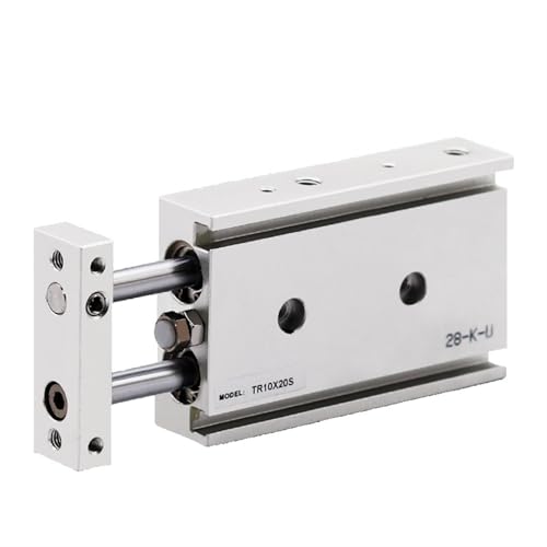 Vérin pneumatique TR25 à double tige magnétique anti-rotation - 2