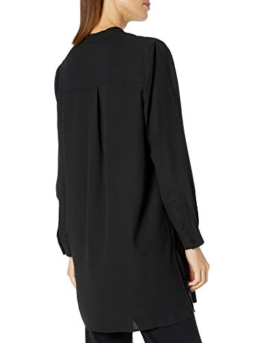 Anne Klein Womens Pop-Over Blouse with Covered Placket and Side Slits3
