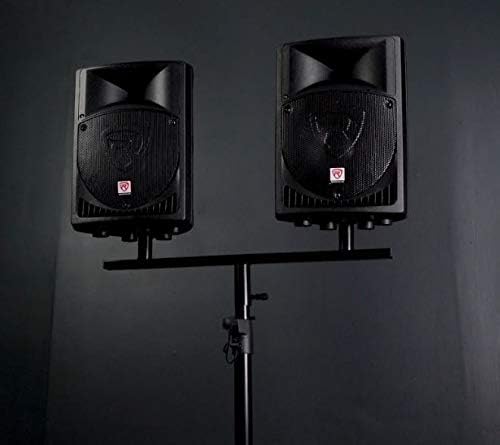 Miniatura 7 de Rockville Adaptador de gabinete de altavoz PA doble de 81012 pulgadas, acero resistente, capacidad de 80 libras, ahorro de espacio, para DJs y