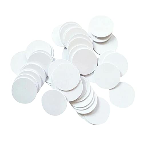 Waizmann.IDeaS® 10x RFID Tag 125Khz COIN 25mm Ø PVC Transponder Wasserdicht Selbstklebend (nicht beschreibbar nur lesen)
