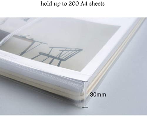Image of A4 /Legal Document Top Opening File Bag, Transparent Envelope Holder Storage Case, Snap Button Organizer, Clear Plastic Container for Papers, Stationery -Pack of 10