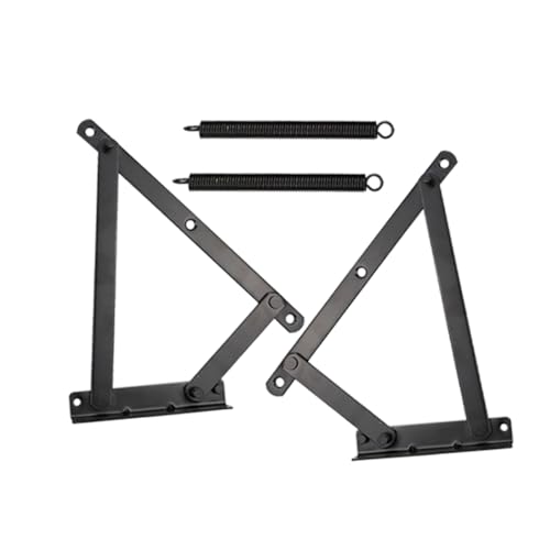 LIFKOME キャビネットドア用リフトアップヒンジ スプリング内蔵 複合折りたたみ式家具対応 折り畳みソファベッドおよび収納ボックス用耐久