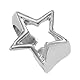 YIGZYCN Stilvoller geometrischer Stern-Finger-Schmuck, verstellbar, unregelmäßiger Sternring, geometrische Ringe für Egirls und Modeliebhaber