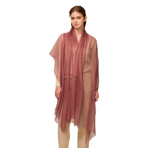 NUOHEMULE 100% Pure Cashmere Shawl Wraps for Women, 91'' x 40'' Oversized Feather-Light Cashmere...