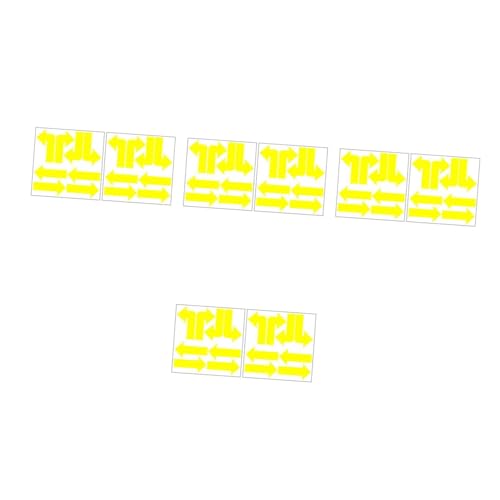 Autocollants de sol en PVC ULTECHNOVO : 4 panneaux muraux directionnels