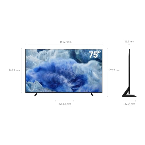 تلفزيون سامسونج QLED 75 بوصة Q8F، معالج Q4 4K، حجم لون 100% مع كوانتوم دوت، ايرسليم، محتوى مجاني لا نهائي، تلفزيون سامسونج فيجن ذكاء اصطناعي QA75Q8FAAUXZN (2025 - نسخة الامارات العربية المتحدة)