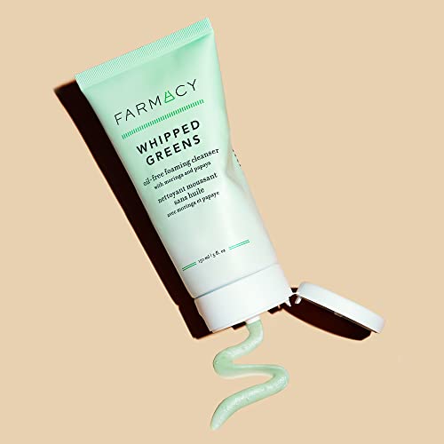 Farmacy Whipped Greens Face Wash - Oil Free Foaming Facial Cleanser For Combination And Oily Skin (5.0 Fl Oz) #TOP4