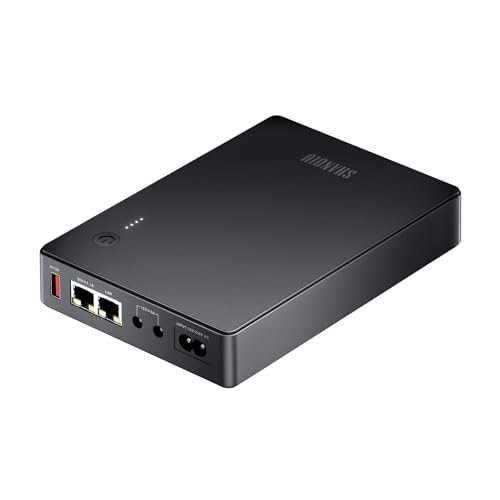 Mini UPS con Gigabit POE para router, módem, cámara de vigilancia, entrada CA, salida 5 V, USB, 12 V CC y 48 V ~ 55 V POE++
