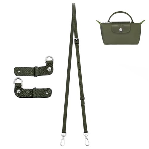 Image of Leather Purse Straps Replacement Shoulder Strap Leather Adjustable Crossbody Strap Suitable for Long champ Handbags
