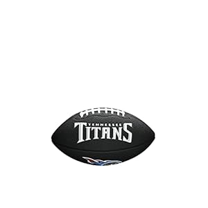 WILSON Sporting Goods NFL Tennessee Titans Team Logo Football , Black, Mini Size