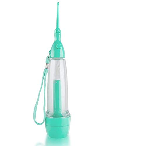 Carejoy Wa-ter Fl-oss-er Cordless Jet for Improving Gum Health. Reducing Plaque, Gingivitis and Gum Disease. Air Pressure, Does Not Need Electric Power (Green)